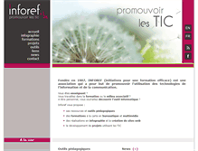 Tablet Screenshot of inforef.be
